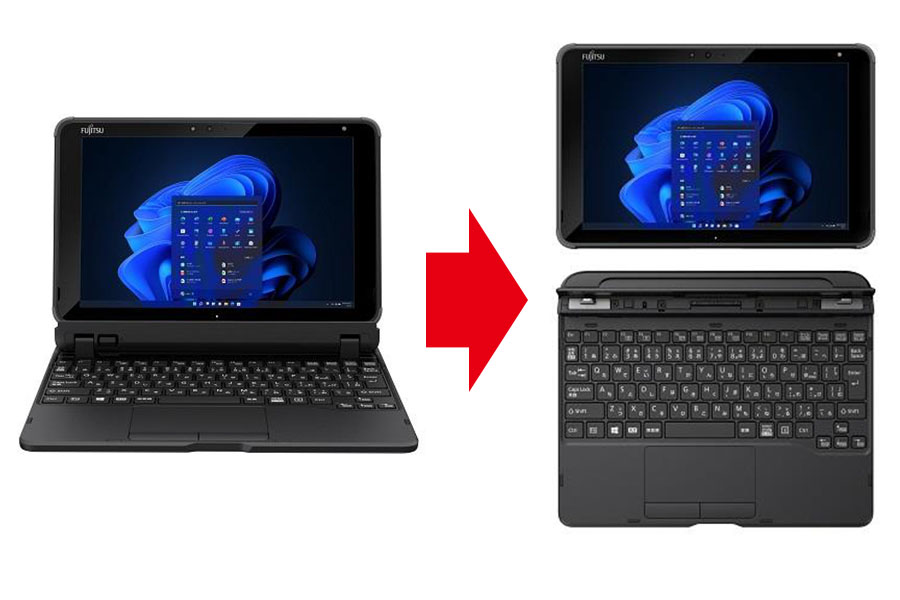 ノートPCがタブレットになる